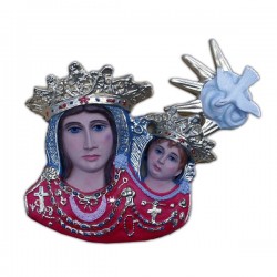 VIRGEN DEL ARCO MEDIO BUSTO PARA COLGAR