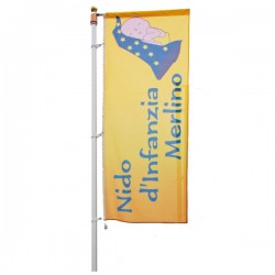 VERTICAL FLAG WITH LOGO