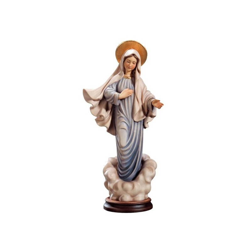 Adecuado para ambientes Exteriores e Interiores Fabricado en Resina vacía Fabricado y Fabricado en Italia. Desconocido Estatua genérica de la Virgen de Medjogorje Altura: 60 
