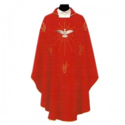 EMBROIDERED POLYESTER CHASUBLE