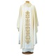 HAND-EMBROIDERED WOOL CHASUBLE