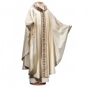HAND-EMBROIDERED SILK CHASUBLE
