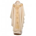 EMBROIDERED WOOL CHASUBLE