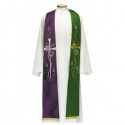 TWO-COLOURED EMBROIDERED STOLE