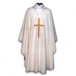 EMBROIDERED POLYESTER CHASUBLE
