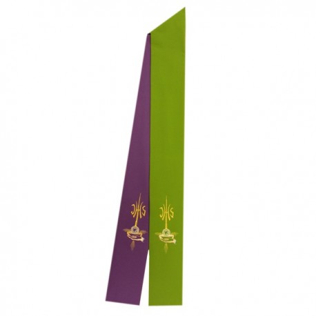TWO-COLOURED EMBROIDERED STOLE