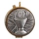 GOLDEN SHRINE WITH PEWTER PLATE
