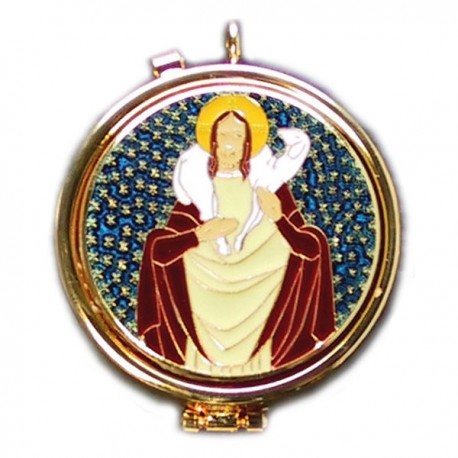 TECA DORATA CON PLACCA SMALTO