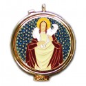 TECA DORATA CON PLACCA SMALTO