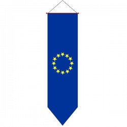 BANDIERA EUROPA VERTICALE DA APPENDERE