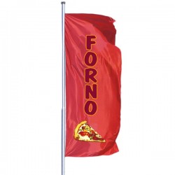 BANDIERA VERTICALE CON LOGO STAMPATO