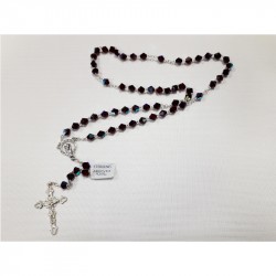 SILVER AND SWAROVSKY ROSARY