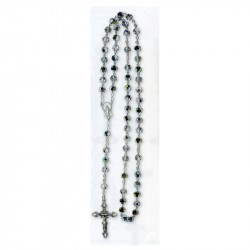 SILVER AND SWAROVSKY ROSARY
