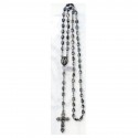 SILVER AND SWAROVSKY ROSARY