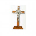 CRUCIFIX SAINT BENEDICT WITH BASE