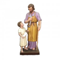 SAINT JOSEPH THE WORKER WITH JESUS