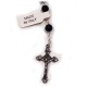 SILVER AND COCONUT ROSARY