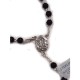 SILVER AND COCONUT ROSARY