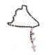 SILVER AND COCONUT ROSARY