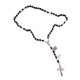 SILVER AND COCONUT ROSARY