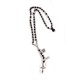 SILVER AND COCONUT ROSARY