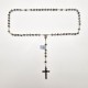ROSARY SILVER AND SILVER-PLATED CRYSTAL