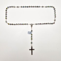 ROSARIO ARGENTO E CRISTALLO ARGENTATO