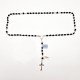 SILVER AND COCONUT ROSARY