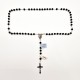SILVER AND COCONUT ROSARY