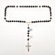SILVER AND COCONUT ROSARY