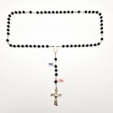 SILVER AND COCONUT ROSARY