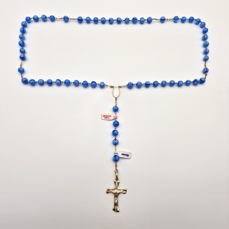 ROSARY SILVER AND MURANO GLASS