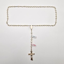 ROSARY SILVER AND GENUINE MOTHER OF PEARL