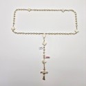 ROSARY SILVER AND GENUINE MOTHER OF PEARL