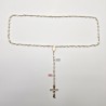 ROSARY SILVER AND GENUINE MOTHER OF PEARL