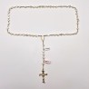 ROSARY SILVER AND GENUINE MOTHER OF PEARL