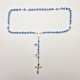 ROSARIO ARGENTO E CRISTALLO AZZURRO
