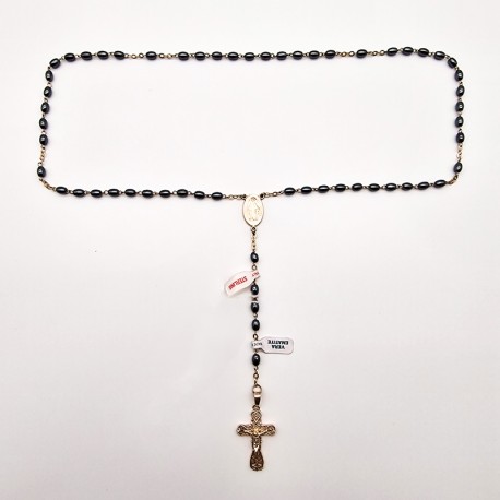 SILVER AND TIGER'S EYE ROSARY