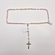 SILVER AND ROSE QUARTZ ROSARY