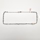 SILVER AND BLACK CRYSTAL NECKLACE