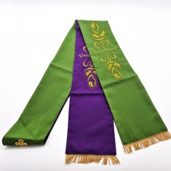 TWO-COLOURED EMBROIDERED STOLE