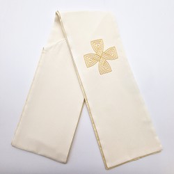IVORY EMBROIDERED STOLE