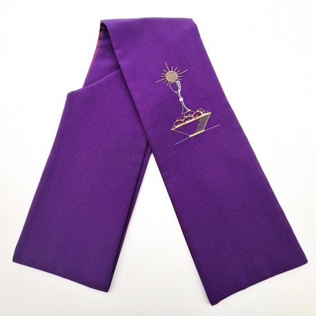 RED EMBROIDERED STOLE