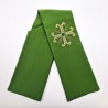 GREEN EMBROIDERED STOLE