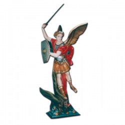 SAINT MICHAEL THE ARCHANGEL WITH SWORD AND SHIELD