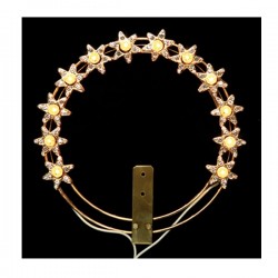 STELLARIO DE METAL DORADO CON ESTRÁS
